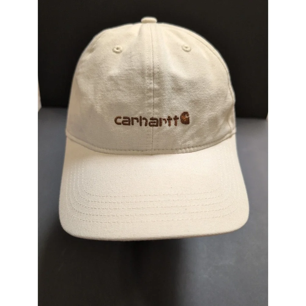 Carhartt Women's Canvas Embroidered Graphic Cap Undyed Ecru